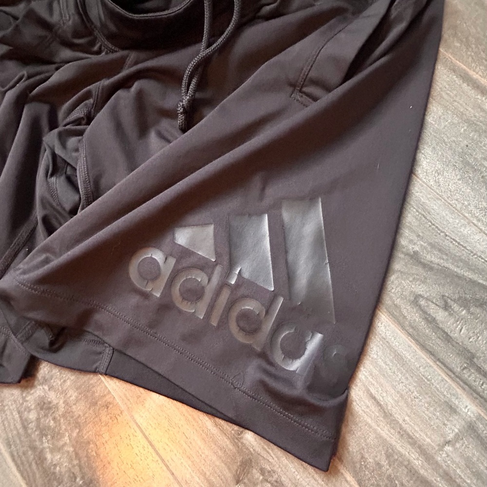 Adidas Black Athletic Shorts Lightweight Performance - Picture 5 of 6